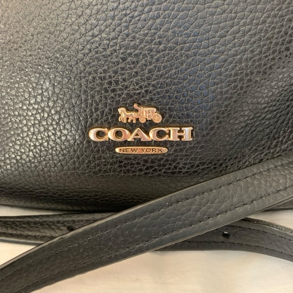 Coach black 'Chaise' pebbled leather crossbody bag/purse - Picture 3 of 14